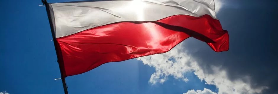 sky blue flag poland
