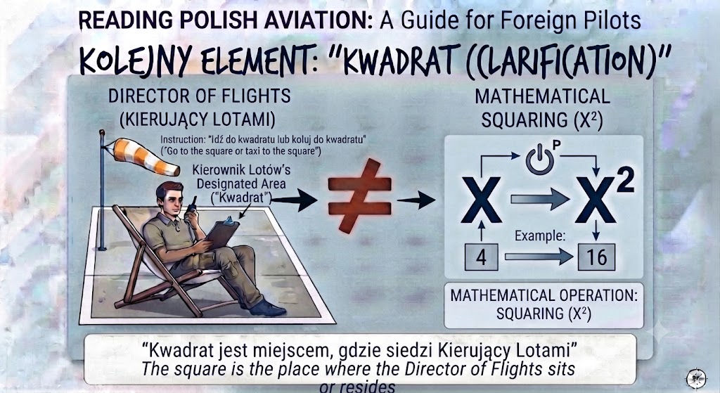 Director of Flights, Flight Director i „idź do kwadratu” – czyli jak czytać polskie lotnictwo z perspektywy zagranicznego pilota kwadrat