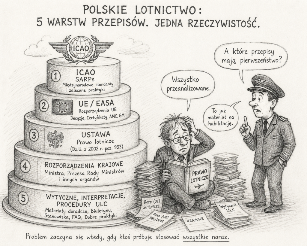 Prawo lotnicze: worek przepisów bez instrukcji obsługi mater