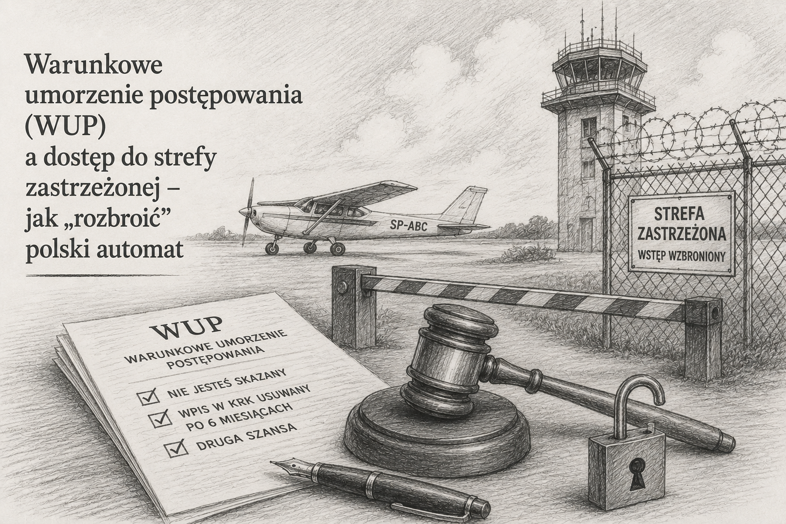 Warunkowe umorzenie postępowania (WUP) a dostęp do strefy zastrzeżonej – jak „rozbroić” polski automat